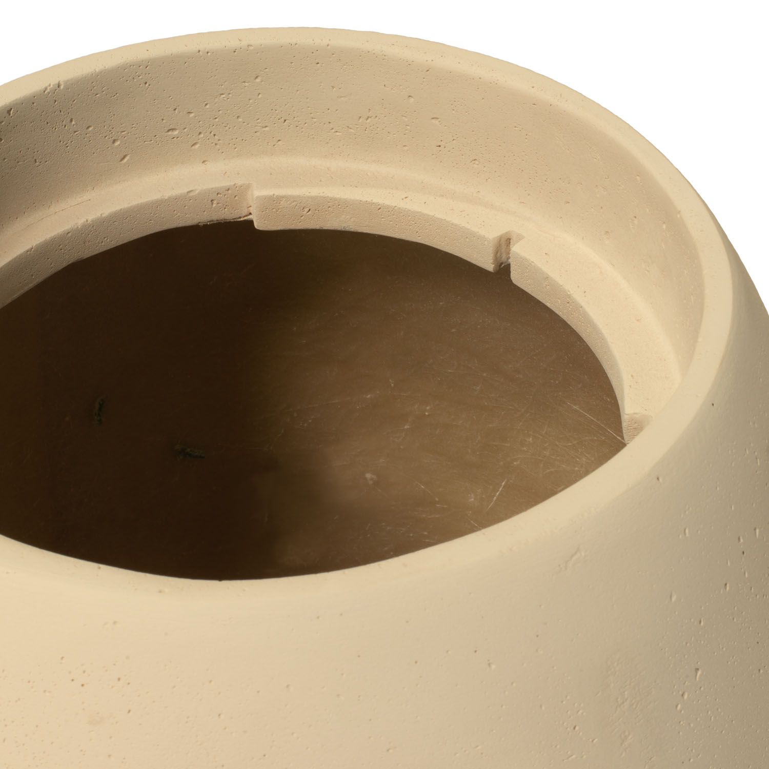 Vase de sol en polystone Essence, Ø 52 cm, hauteur 120 cm, crème 